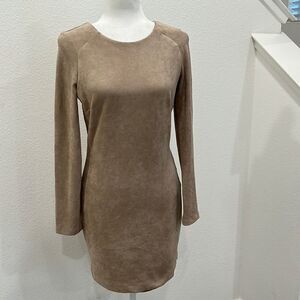 Bebe Faux Suede Mini Dress